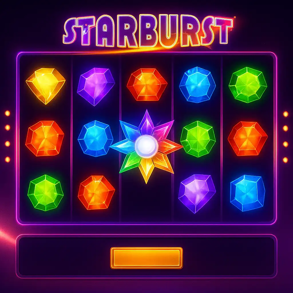 Starburst slot game screenshot