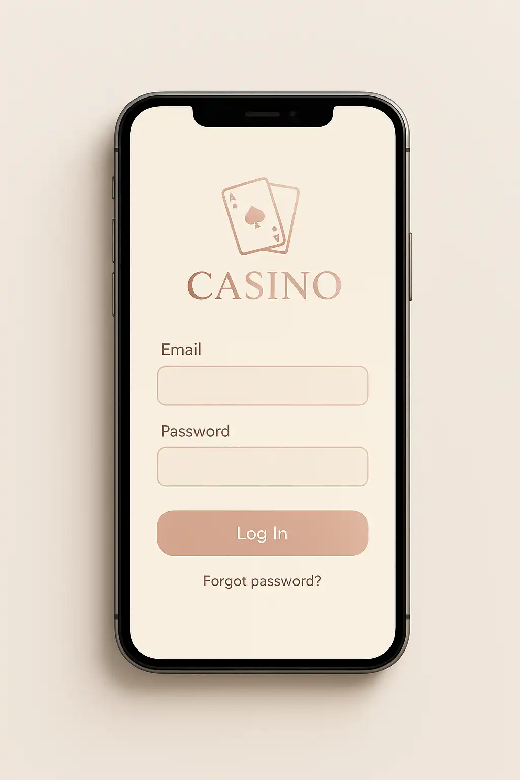 Turbosven Casino login screen shown on a mobile phone